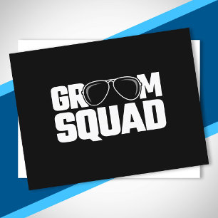 Trauzeugen-Gruppe Squad Junggesellenabschied Postkarte