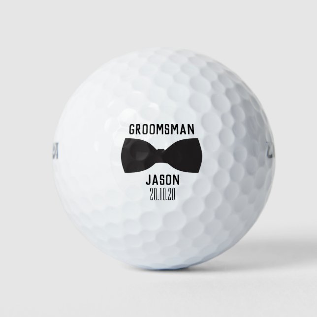 Trauzeugen Hochzeitsfeier-Geschenk Golf Balls Golfball (Vorderseite)