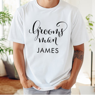 Trauzeugen Kalligrafie Hochzeitsname T-Shirt