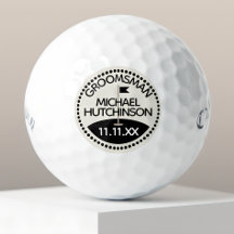 Trauzeugen-Name Hochzeits-Golfball-Marker