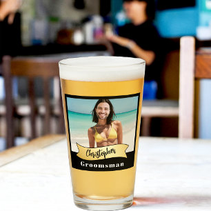 Trauzeugen Pintglas Serie: Die Beachprinzessin Glas
