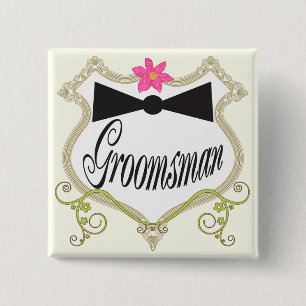 Trauzeugen-Schmetterling Hochzeitsabzeichen Button