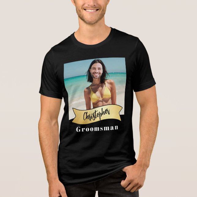 Trauzeugen-Serie: Die Beach-Prinzessin Tri-Blend Shirt (Vorderseite)