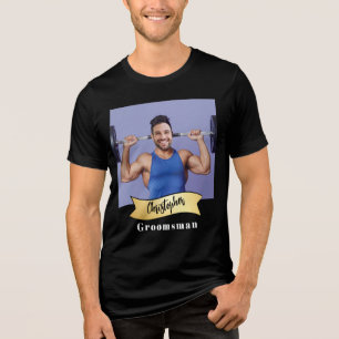 Trauzeugen-Serie: Die Legende der Hantel Tri-Blend Shirt
