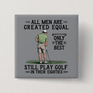 Trauzeugen spielen Golf Eighties Lustiger Golfer G Button