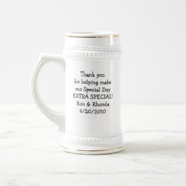 Trauzeugen Trauzeuge Braut und Groom Cartoon Funny Bierglas