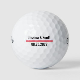 Trauzeugen verschenken benutzerdefinierte Text Red Golfball