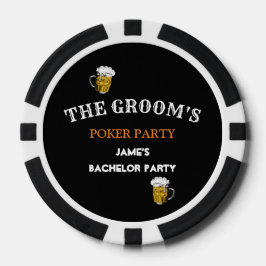 Trauzeugen von Black and White Wedelbachelor Pokerchips