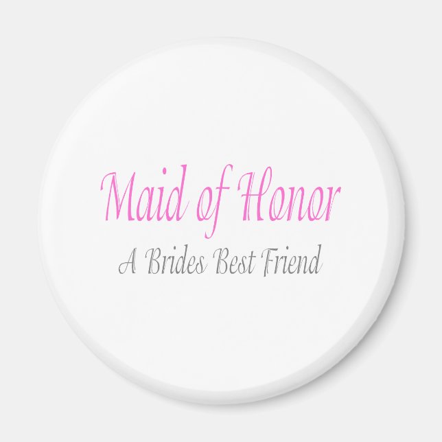 Trauzeugin (A Brides Best Friend) Magnet (Vorne)