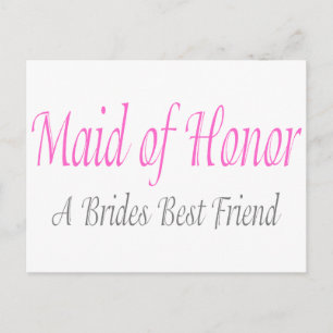 Trauzeugin (A Brides Best Friend) Postkarte