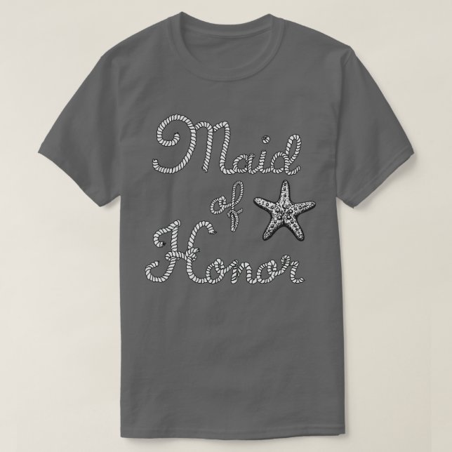 Trauzeugin Beach Hochzeit Starfish T-Shirt (Design vorne)