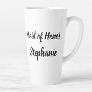 Trauzeugin Black Elegant Script Hochzeiten Milchtasse