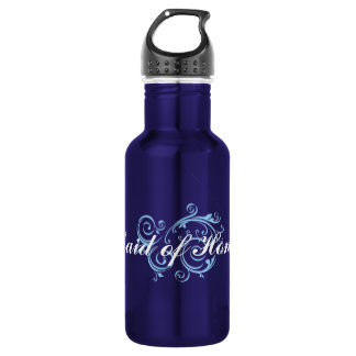 Trauzeugin, blaue Rolle Edelstahlflasche