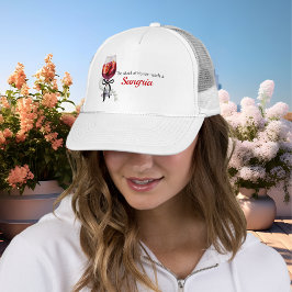 Trauzeugin braucht eine Sangria bachelorette brida Truckerkappe