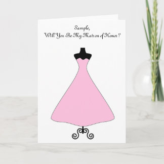 Trauzeugin/Bridesmaid-Karte Einladung