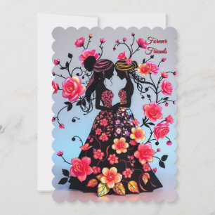 Trauzeugin-Einladung, Forever Friends Einladung