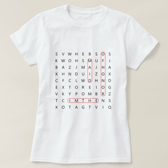 Trauzeugin Fun Wedding Word Find Bachelorette T T-Shirt (Design vorne)