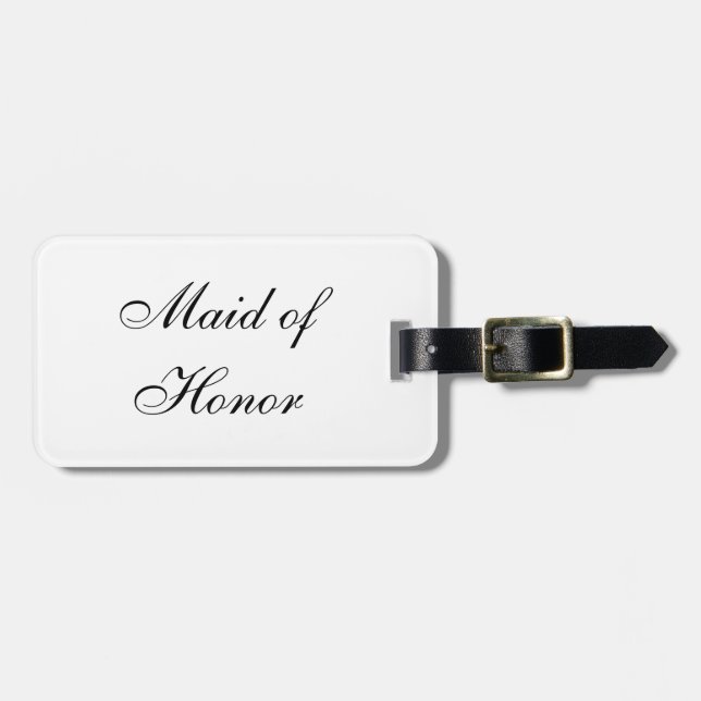 "Trauzeugin" Gepäckmarke Gepäckanhänger (Vorderseite horizontal)