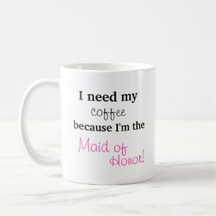 Trauzeugin-Geschenk - ich benötige meinen Kaffee Kaffeetasse