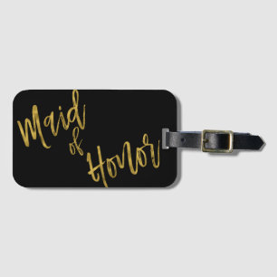 Trauzeugin Gold Foil Gepäcktasche Gepäckanhänger