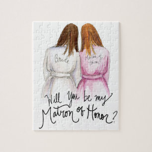 Trauzeugin? Langes Mädchen der