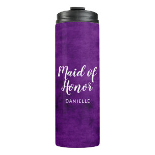 Trauzeugin-mit Monogramm Brauthochzeits-Party Thermosbecher