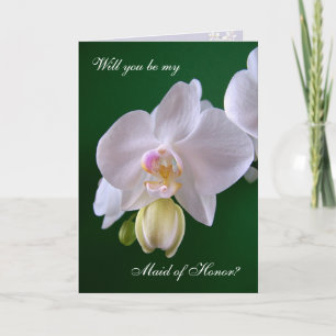 Trauzeugin. Orchid-Blume Einladung