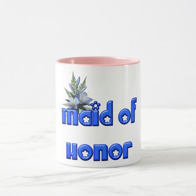 Trauzeugin Personalisiert Wedding Blue Tasse (Zentrum)