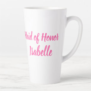 Trauzeugin Rosa Individuelle Name Geschenke Hochze Milchtasse