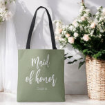 Trauzeugin Sage Green Wedding Tasche<br><div class="desc">Trauzeugin Sage Green Tote Tasche für Hochzeit,  Brautparty,  Brautparty,  Junggeselinnen-Abschied. Karo mehr Produkte mit diesem Design in der Kollektion unten.</div>