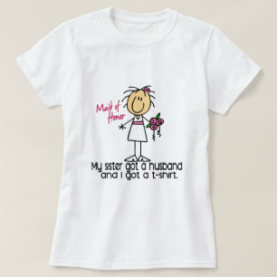 Trauzeugin-Strichmännchen got ich ein T-Shirt