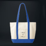 Trauzeugin Tasche<br><div class="desc">Totbeutel in natürlichem/königsblau mit Text; Trauzeugin. Passen Sie dieses Objekt an oder kaufen Sie, wie es ist.</div>