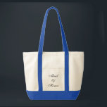 Trauzeugin Tasche<br><div class="desc">Totbeutel in natürlichem/königsblau mit Text; Trauzeugin. Passen Sie dieses Objekt an oder kaufen Sie,  wie es ist.</div>