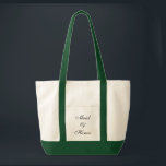 Trauzeugin Tasche<br><div class="desc">Tote-Tasche in grün/grün mit Text; Trauzeugin. Passen Sie dieses Objekt an oder kaufen Sie,  wie es ist.</div>