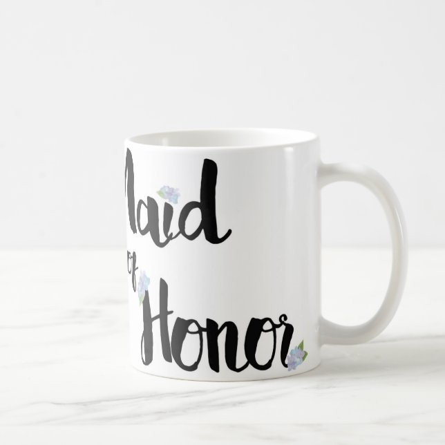 Trauzeugin-Tasse - lila Hydrangeas Kaffeetasse (Rechts)