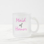Trauzeugin-Tasse Mattglastasse<br><div class="desc">Mattierte GlasTrauzeugin-Tasse ist für wedding Partys groß. Finden Sie zusammenpassende Braut, Brautjungfer, Matrone der Ehre und Blumenmädchen-Tassen in unserem Speicher jetzt.</div>