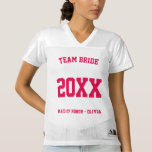 Trauzeugin Team Bride Sports Letters Frauen Football Trikot<br><div class="desc">Trauzeugin - Bridesmaid Team Bride Sports Letters Football Jersey</div>