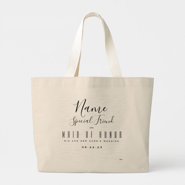Trauzeugin Tote Bag - HAMbyWG Jumbo Stoffbeutel (Rückseite)