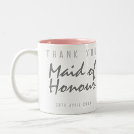 Trauzeugin Vielen Dank für Ihr Geschenk Zweifarbige Tasse