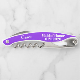 Trauzeugin Violet Hochzeitsschrauben Kellnermesser