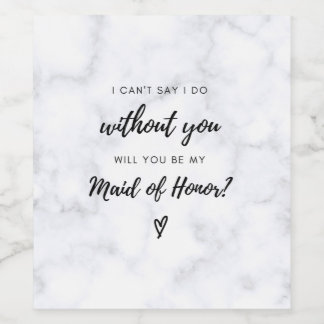 Trauzeugin Vorschlag Weinetikett