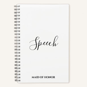 Trauzeugin Wedding Speech Notebook Notizbuch