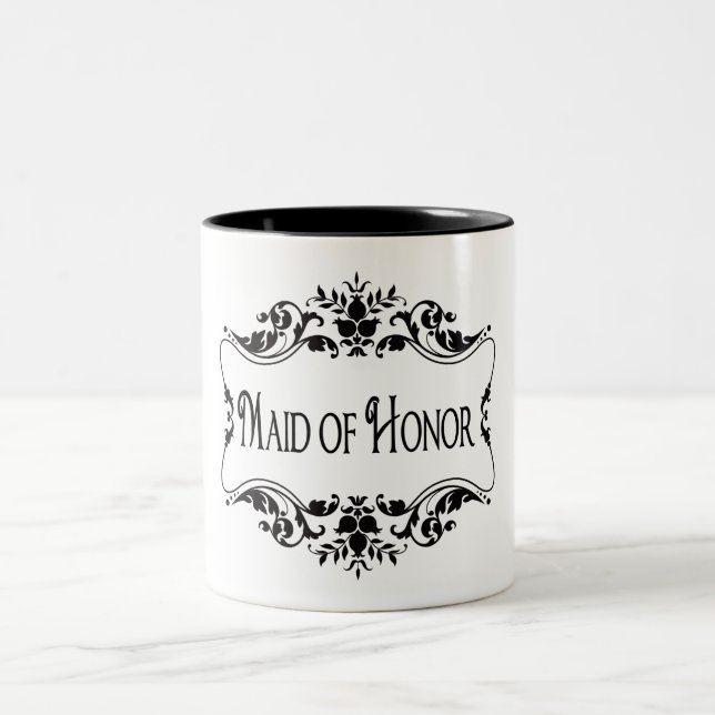Trauzeugin Zweifarbige Tasse (Mittel)