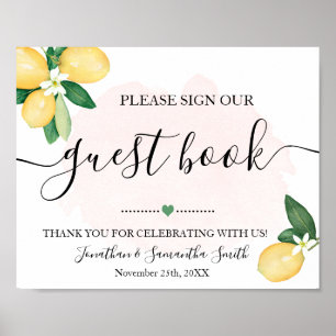 Trauzeuginnen Hochzeit Lemons Pink Poster