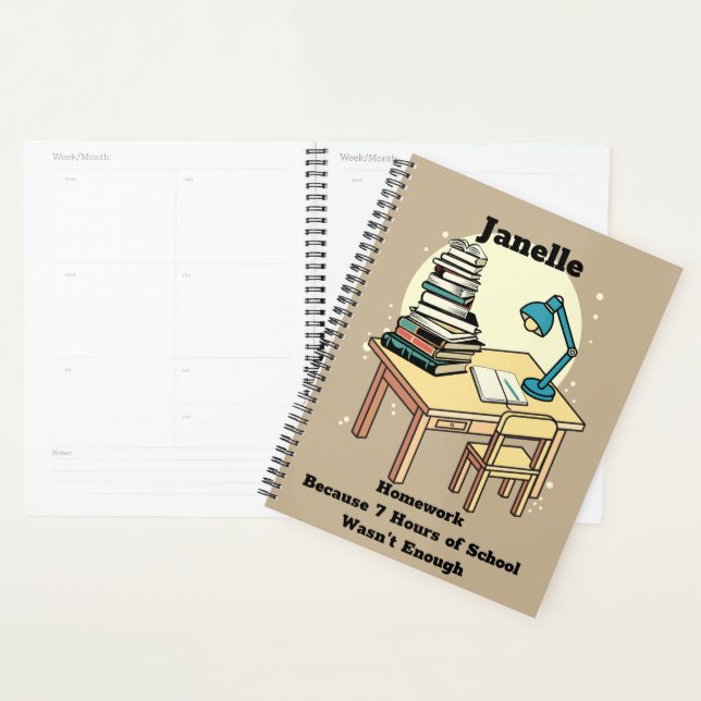 Travail à domicile : Parce que 7 heures d'école ne (Devant avec enveloppe)