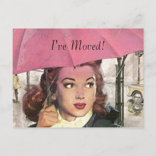 Travail à la maison vintage de carte postale le