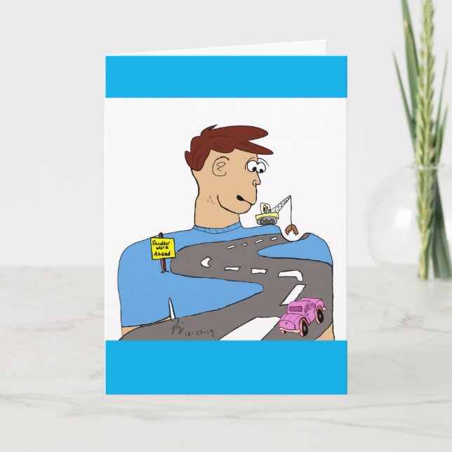 Travail de l'épaule / Carte de voeux de succès (Devant)