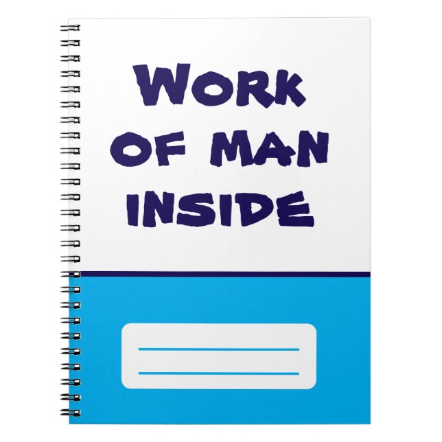 Travail de l'homme à l'intérieur du Carnet spiral (Devant)