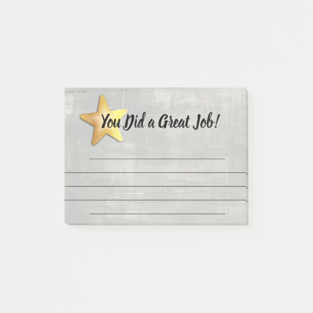 Travail de récompense de post-it de reconnaissance (Devant)