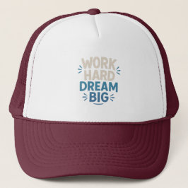 Travail Dream dur Big Motivational Devis Casquette